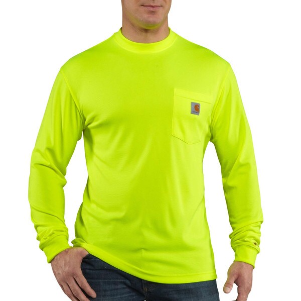 Carhartt Force Color Enhanced Long Sleeve T-Shirt in Bright Lime